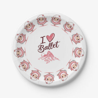 Ballet Sheep Paper Plates