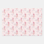 Ballet Shoes and Hearts Wrapping Paper Sheets