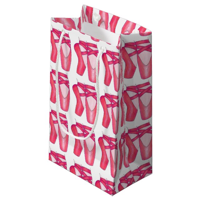 Ballet Shoes Ballerina Dance Teacher Gift Bag (Front Angled)