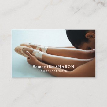 Ballet Shoes  Ballerina Dancer  Dancing Instructor Business Card by TheBusinessCardStore at Zazzle
