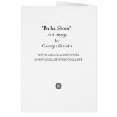Ballet shoes cards (Back)