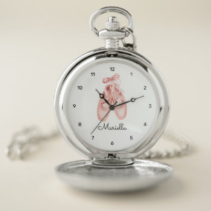 Ballet Shoes Customized Pocket Watch