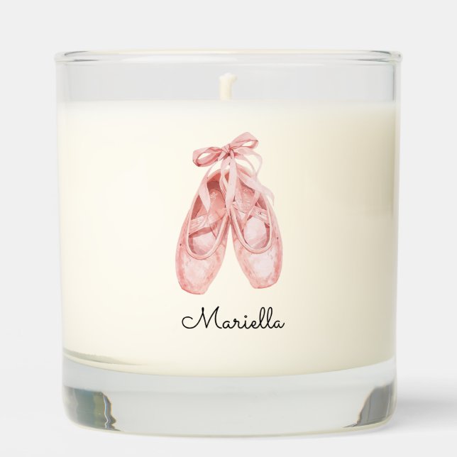 Ballet Shoes Customized Scented Candle (Front)