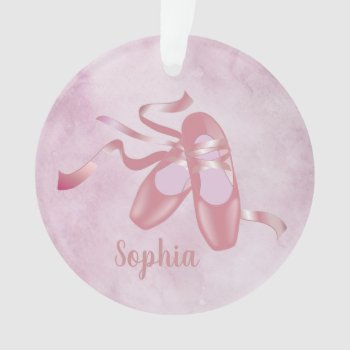 Ballet Shoes Design Acrylic Ornament by SjasisSportsSpace at Zazzle