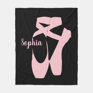Ballet Shoes Design Fleece Blanket