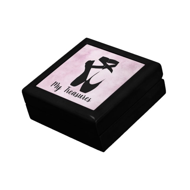Ballet Shoes Design Gift Treasure Jewelry Box (Side)