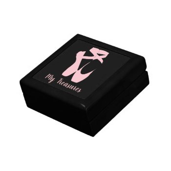 Ballet Shoes Design Gift Treasure Jewelry Box by SjasisSportsSpace at Zazzle