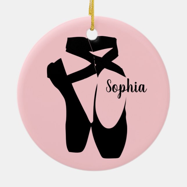 Ballet Shoes Design Ornament (Back)