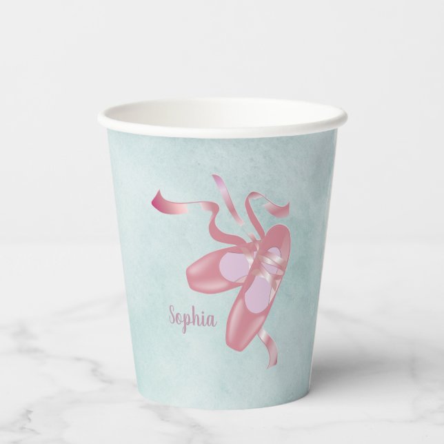 Ballet Shoes Design Paper Cups (Back)