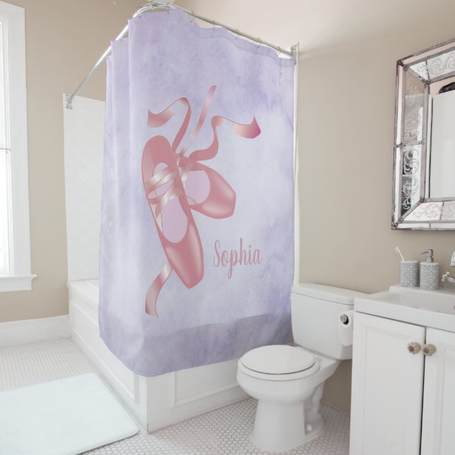 Ballet Shoes Design Shower Curtain (In Situ)