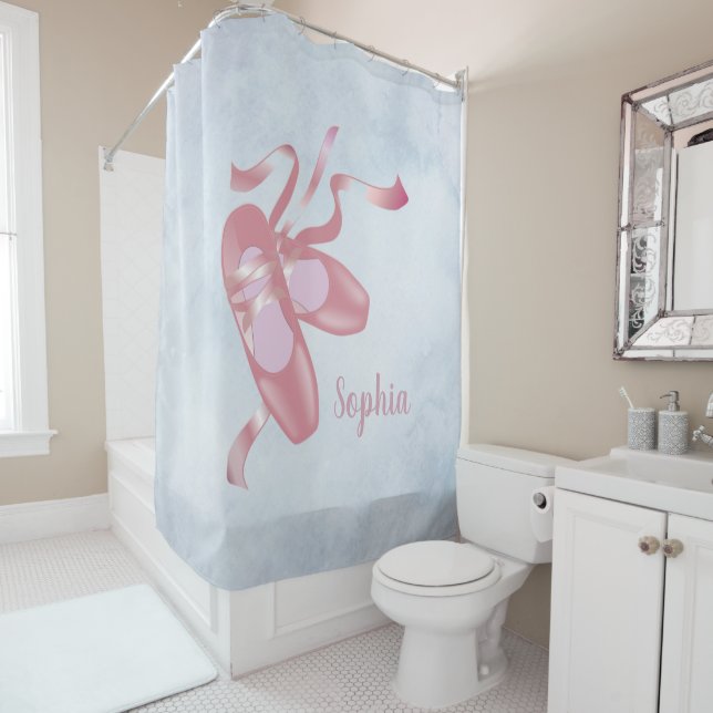 Ballet Shoes Design Shower Curtain (In Situ)