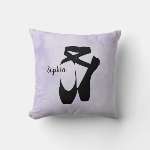 Ballet Shoes Design Throw Pillow