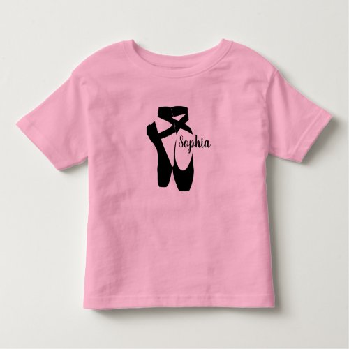 Ballet Shoes Design Toddler T_shirt