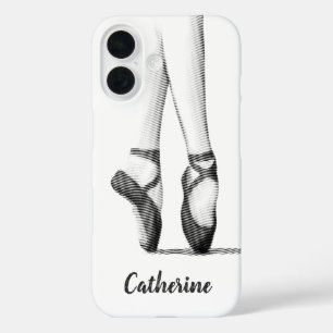 Ballet Shoes Graphic -- Your Own Name iPhone 16 Case