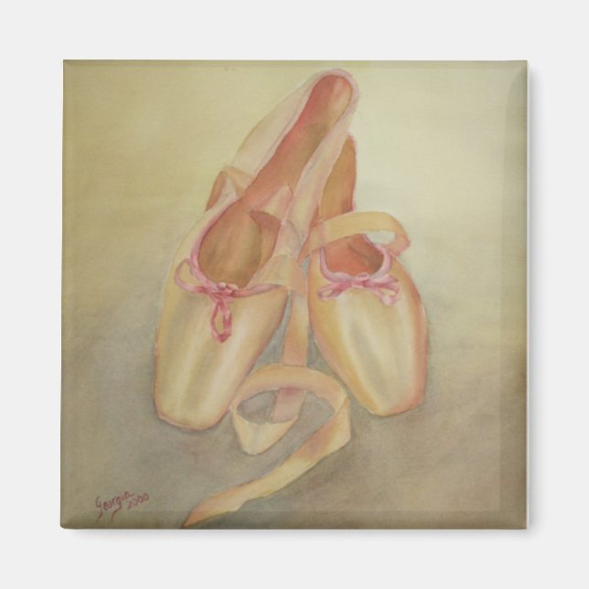 ballet shoes magnet (Front)
