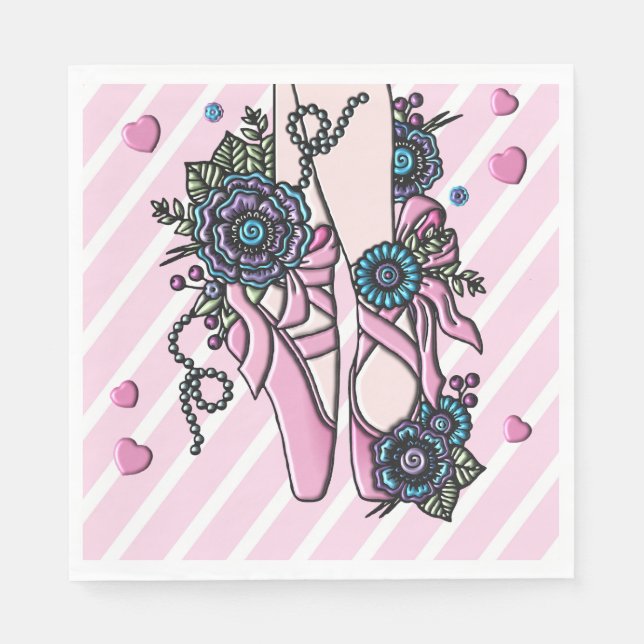 Ballet Shoes Napkins (Front)