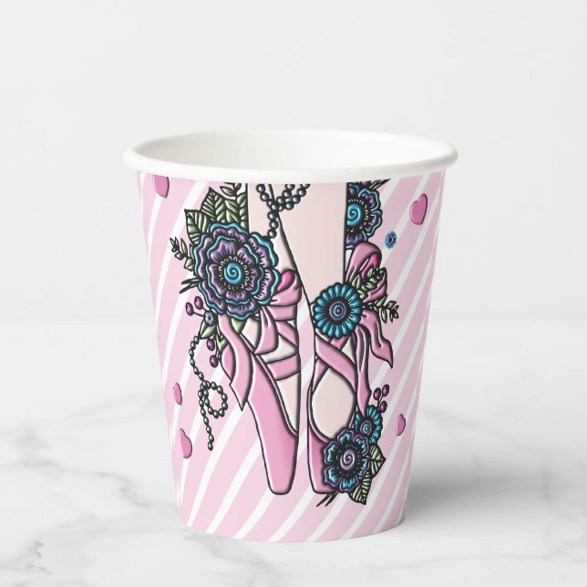 Ballet Shoes Paper Cups (Front)