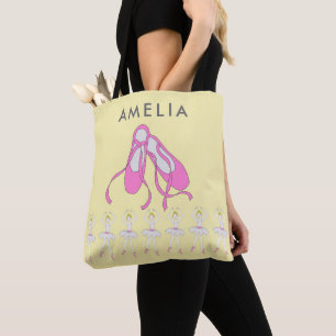 Ballet Shoes Personalised Tote Bag