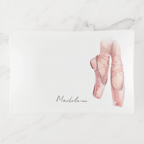Ballet Shoes Personalized Trinket Tray