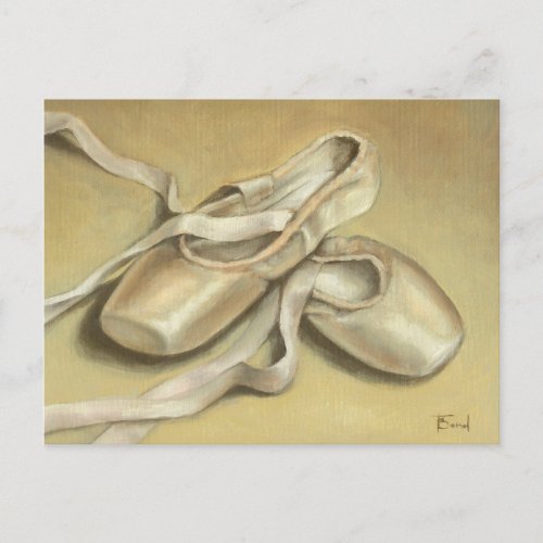 Ballet shoes postcard