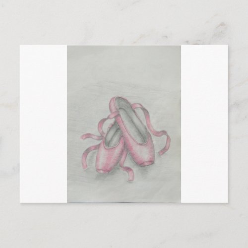 ballet shoes postcard