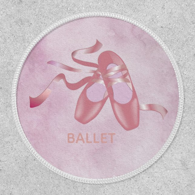 Ballet Shoes Slippers Design Patch (Front)