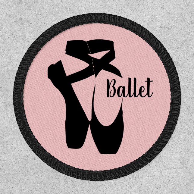 Ballet Shoes Slippers Design Patch (Front)