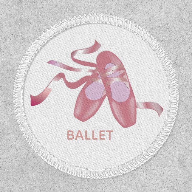 Ballet Shoes Slippers Design Patch (Front)