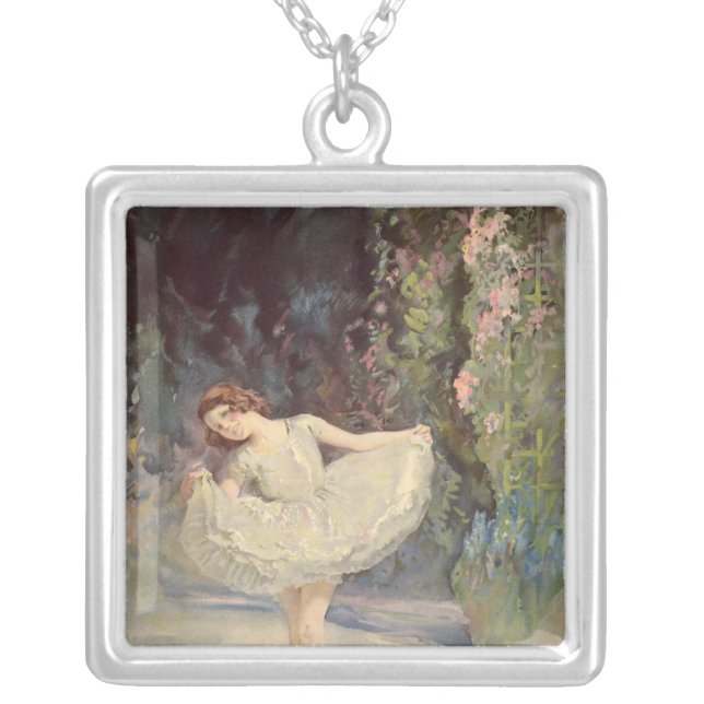 Ballet Silver Plated Necklace (Front)