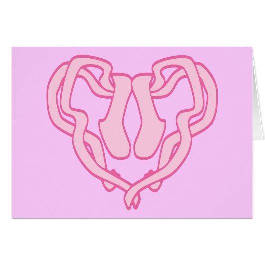 Ballet Slipper Heart (Front Horizontal)