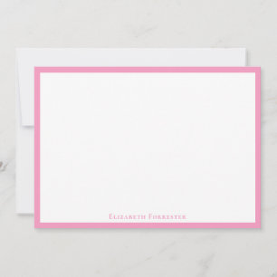 Ballet Slipper Pink Modern Border Flat Note