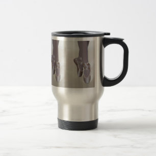 ballet slippers at point travel mug