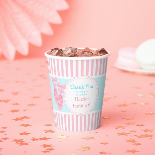 Ballet Slippers Ballerina Birthday Party Paper Cups