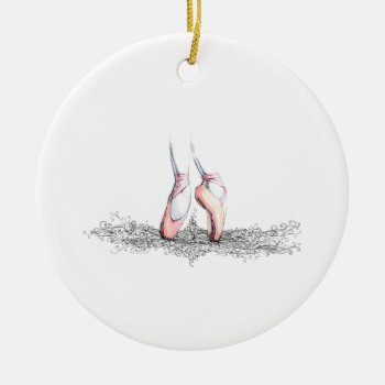 Ballet Slippers Ceramic Ornament by mitmoo3 at Zazzle