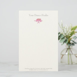 Ballet Slippers Dancer Personalized Letterhead