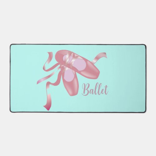 Ballet Slippers Design Desk Mat