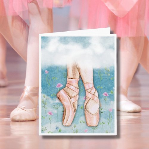 Ballet Slippers Note Card