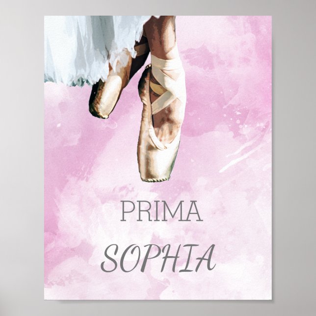 Ballet Slippers Personal Prima Pointe  Pink Poster (Front)