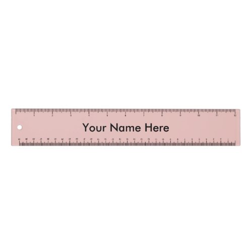 Ballet Slippers Pink Color with Customizable Name Ruler