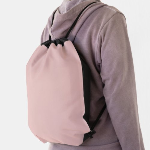 Ballet Slippers Pink Solid Color Drawstring Bag