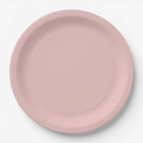 Ballet Slippers Pink Solid Color Paper Plate