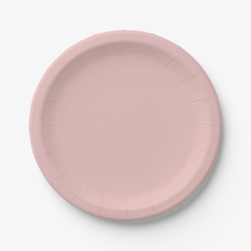 Ballet Slippers Pink Solid Color Paper Plates