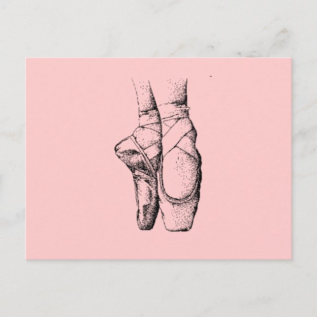 Ballet Slippers Postcard (Front)