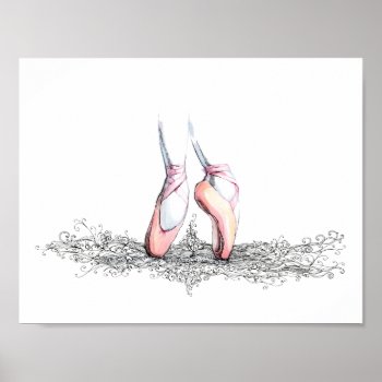 Ballet Slippers Poster by mitmoo3 at Zazzle