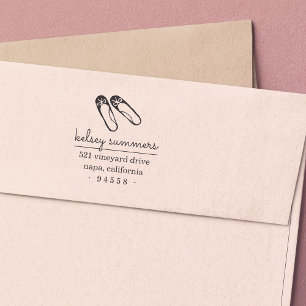 Ballet Slippers Return Address Stamp