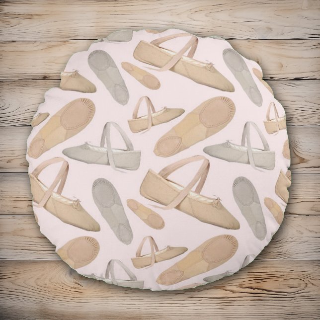 Ballet Slippers Round Pillow (Creator Uploaded)