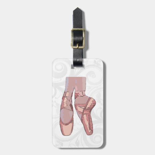 Ballet Slippers Toe Shoes Luggage Tag