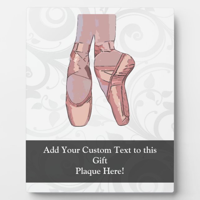 Ballet Slippers Toe Shoes Plaque (Front)