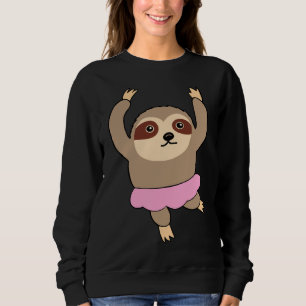 Ballet Sloth In Tutu Sweatshirt