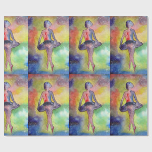 Ballet Space Art Glossy Wrapping Paper